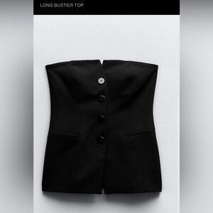 Zara Long Bustier Top